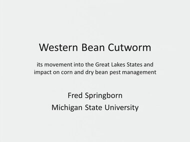 First slide from Fred Springborn's WBC lecture.