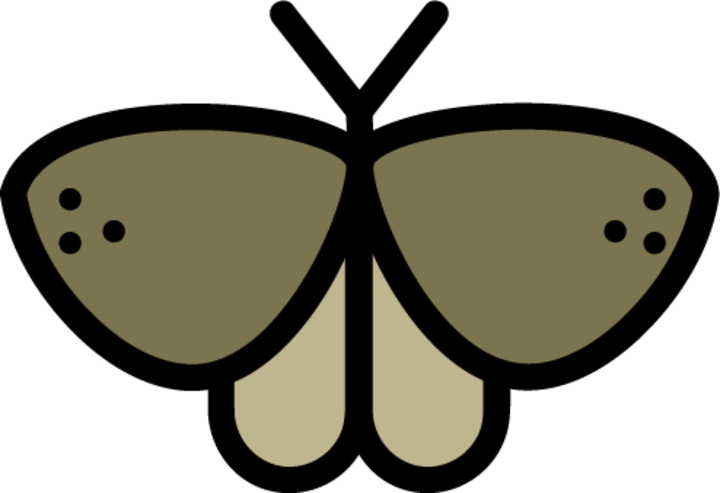 A moth icon.